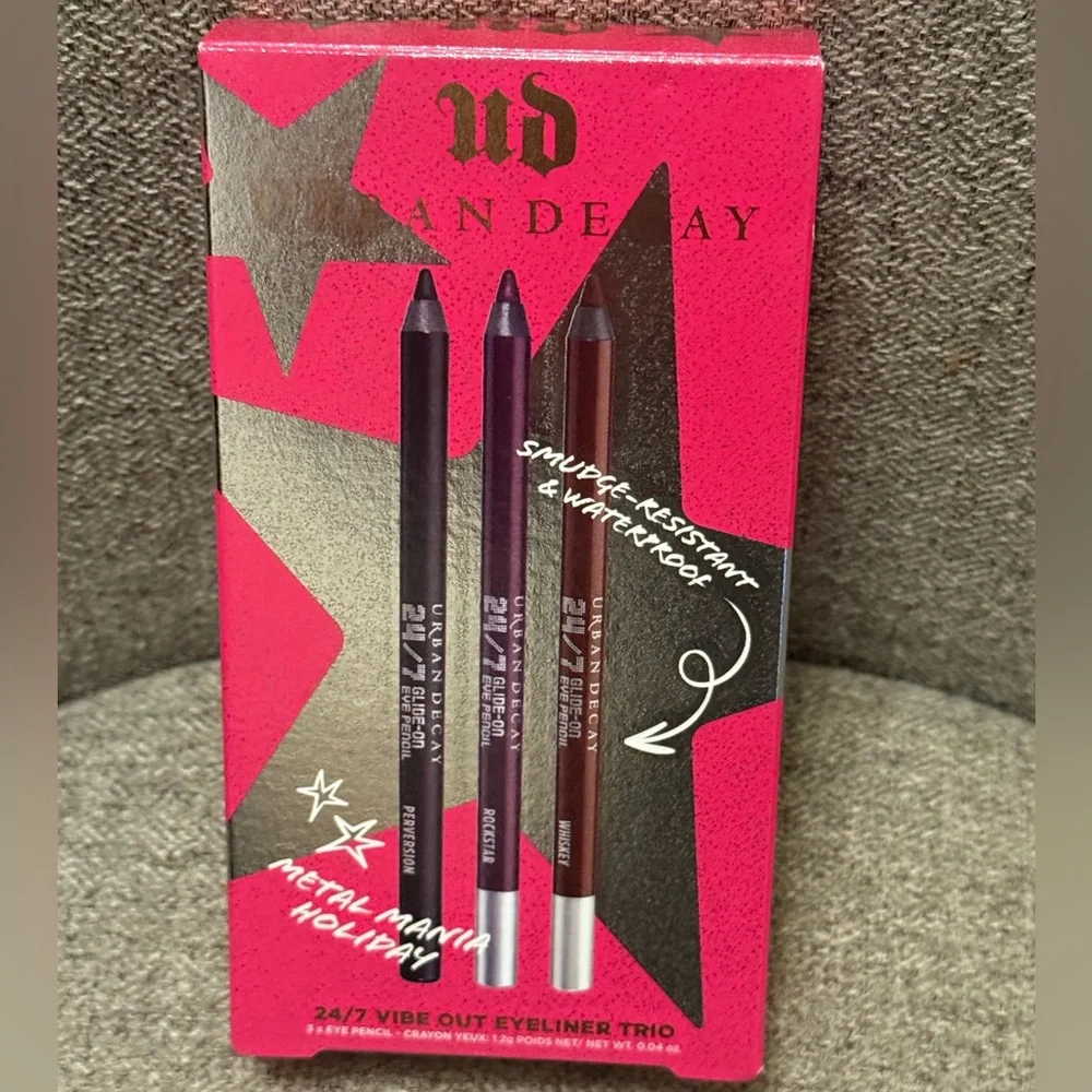 Urban Decay 3-Pc. 24/7 Vibe Out Holiday Makeup Eyeliner Gift Set - NEW IN BOX